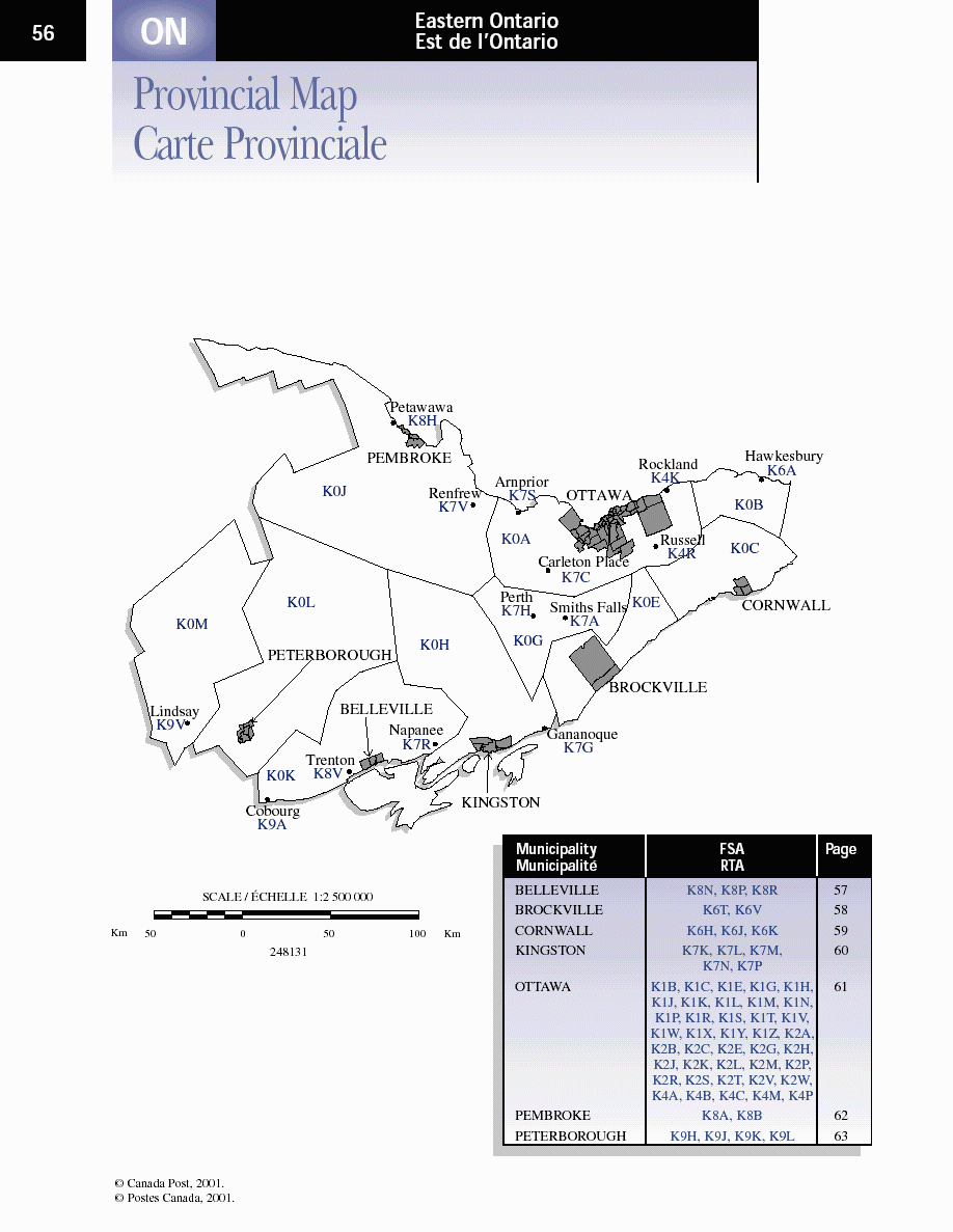 Canada Post Fsa Map Pdf