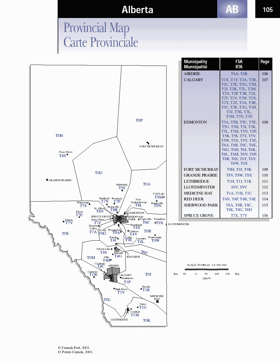 Canada+postal+code+map+alberta