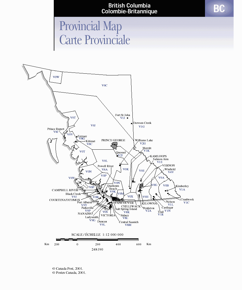 Vancouver+canada+postal+code+map