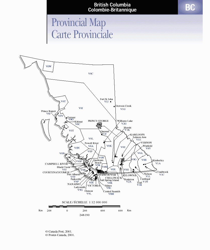 Canada+postal+code+map+vancouver