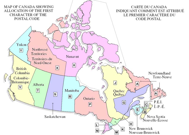 Business Sell Canada Postal Codes Canada