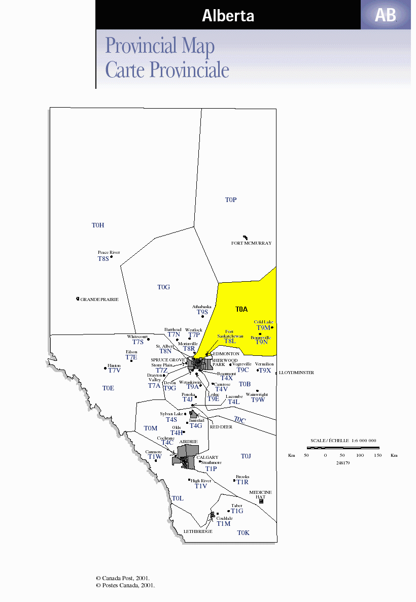 Airdrie Postal Code Map Business Sell Canada - Alberta (Ab) Postal Code T0A